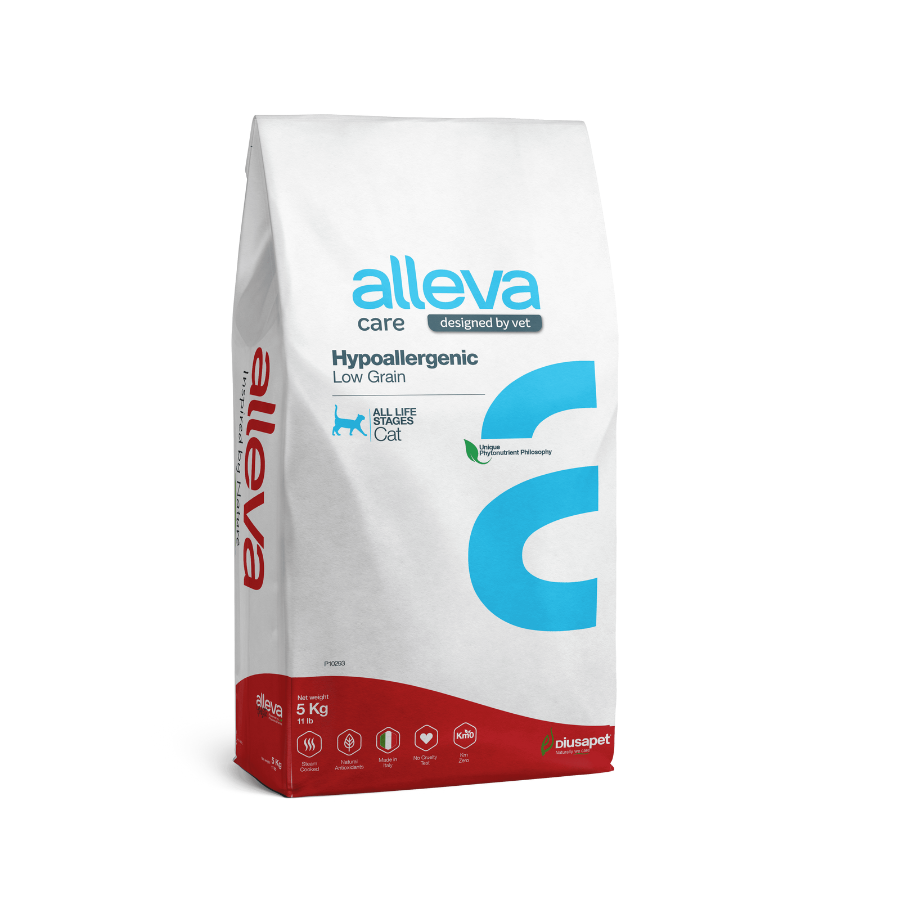 Alleva Care Hipoalergénico Bajo en Cereales para Gatos
